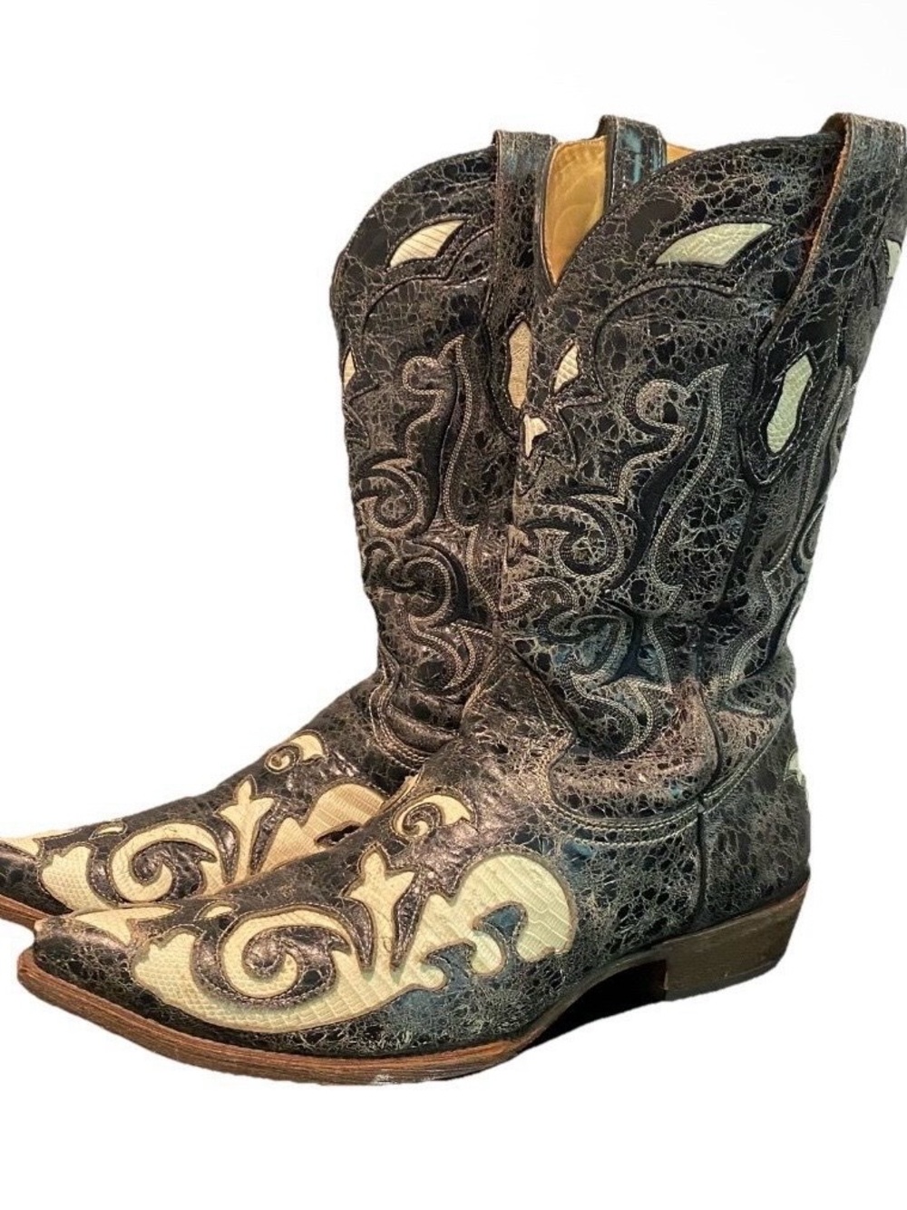 Corral Lizard Skin Western Cowboy Boots
